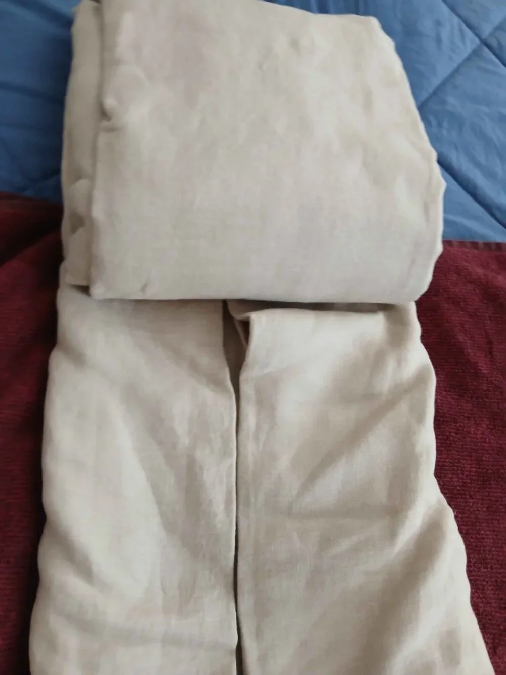 Quince Full Queen Natural Beige Chambray Duvet Cover NWOT Linen